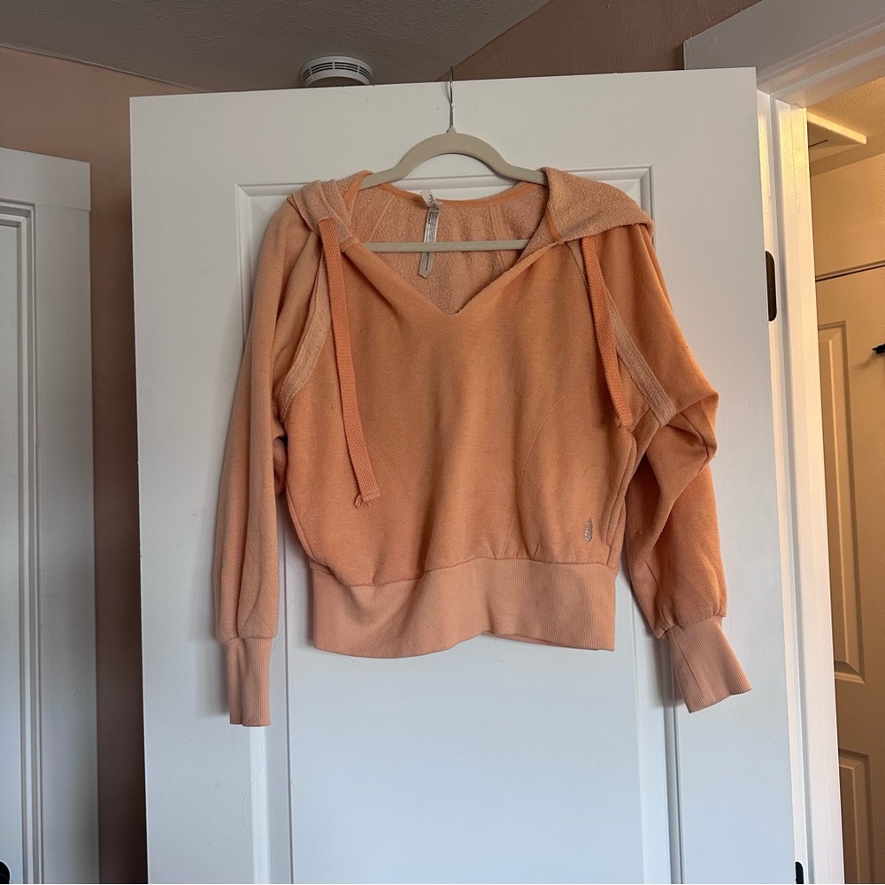 FP movement Peach Hooded Sweatshirt, XS